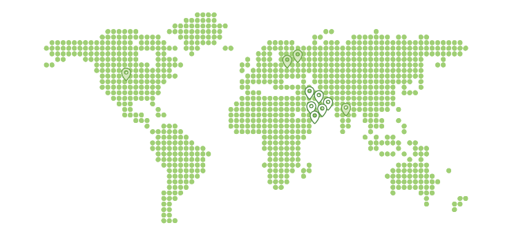 World Map with Presence Markers